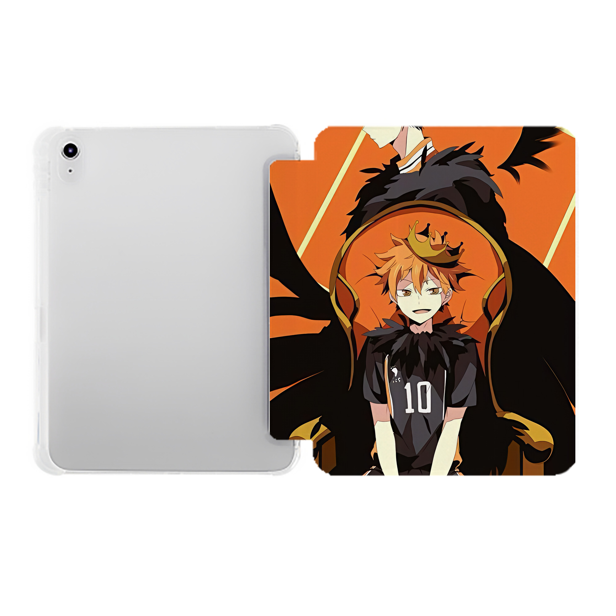 （画像用） ハイキュー!! Haikyu!! IPad ケース ペン収納付き 三つ折りスタンド PUレザー×シリコン 対応機種9.5/10.5/10.9インチ